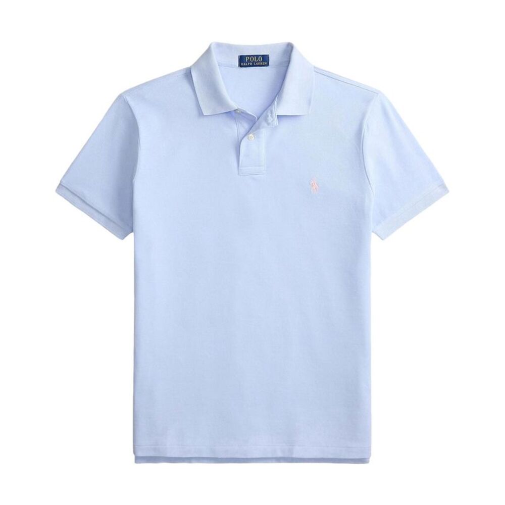 Polo Ralph Lauren Mens Custom Slim-Fit Mesh Polo Shirt Small Pebble Blue - NWT